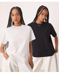 ASOS - Regular Fit Crew Neck T-shirt 2 Pack - Lyst