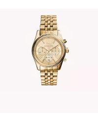 Michael Kors - – lexington – chronograph für damen aus em edelstahl - Lyst