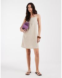JJXX - Linen Blend Mini Dress - Lyst