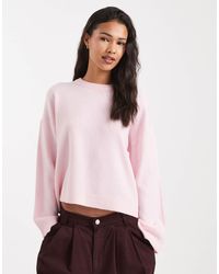 ONLY - Round Neck Boxy Jumper - Lyst