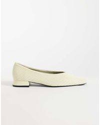 ASOS - Lemonade Chisel Toe Ruched Ballets - Lyst