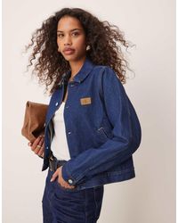 Calvin Klein - Giacca Di Jeans Rinse Wash Scuro - Lyst