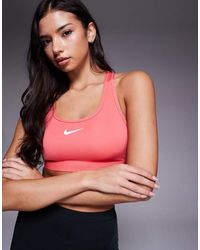 Nike - Swoosh Medium Support Sports Bra - Lyst