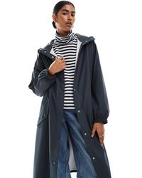 ASOS - Rubberised Rain Parka Coat - Lyst