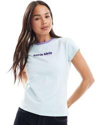 Calvin Klein - Logo Ringer T-shirt - Lyst
