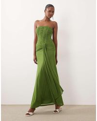 Forever New - Chiffon Boned Corset Detail Maxi Dress - Lyst