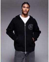 Good For Nothing - Knitted Zip Through Hoodie - Lyst
