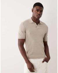 Mango - Gebreid Gestreept Poloshirt - Lyst