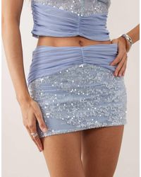 ASOS - Co-Ord Sequin Mini Skirt - Lyst