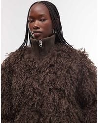 Weekday - Boxy Fit Faux Fur Jacket - Lyst