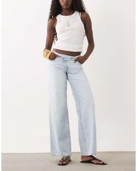 Mango - Teen Straight Jeans Met Gekruiste Taille - Lyst