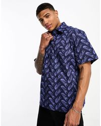 Lacoste - Relaxed Fit All Over Logo Short Sleeve Shirt - Lyst