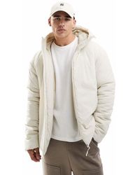 Brave Soul - Gewatteerd Jack Met Capuchon - Lyst