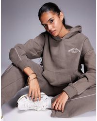 Good For Nothing - Overlock Stitch Relaxed Hoodie - Lyst