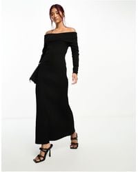 Bardot - Pleated Knit Maxi Dress - Lyst