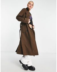 Object - Wool Blend Trench Coat - Lyst