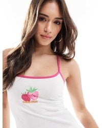 Cotton On - Peached Jersey Graphic Longline Cami - Lyst