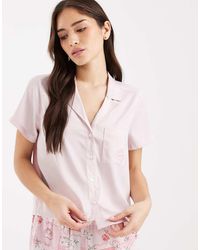 Hollister - Co-ord Short Sleeve Pyjama Shirt - Lyst