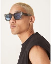 ASOS - – eckige sonnenbrille mit gestell - Lyst