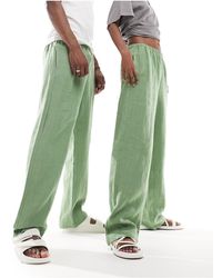 Weekday - Unisex Seth Linen Trousers - Lyst