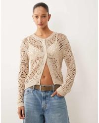 Mango - Teen Knitted Scoop Neck Sleeveless Top With Tie Front - Lyst