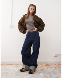 Collusion - X002 - jean baggy à revers - brut - Lyst