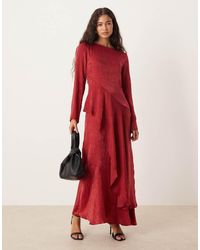 ASOS - Frill Tie Maxi Dress - Lyst