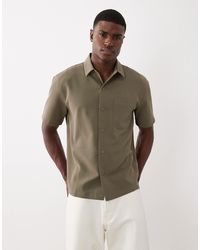 ASOS - Smart Relaxed Shirt With Poppers - Lyst