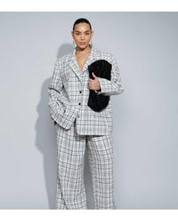 ASOS - Curve Tailored Tapered Mensy Trousers - Lyst