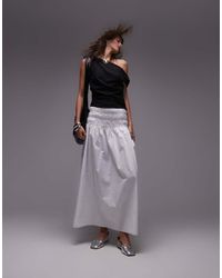 TOPSHOP - Maxirok Met Aangerimpelde Taille - Lyst