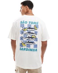 Jack & Jones - Oversize T-shirt With Sardine Back Print - Lyst