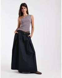 ONLY - Gonna Lunga Plissettata Con Cintura Nera - Lyst