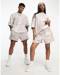 ASOS - – legere unisex-shorts mit farbenem batikmuster, kombiteil - Lyst