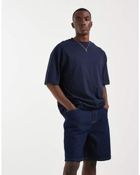 ASOS - Mid Length Denim Jorts - Lyst