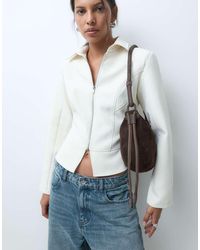 ASOS - Suede Sling Crossbody Bag - Lyst