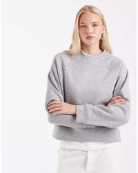 ASOS - Regular Raglan Brushback Sweat - Lyst