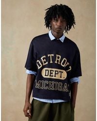 Bershka - American Mesh Boxy T-Shirt - Lyst