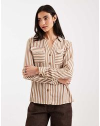 Vero Moda - Pocket Front Shirt - Lyst