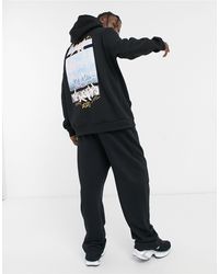 black hoodie bershka