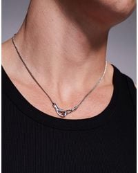 ASOS - Chain Necklace With Molten Link Closure - Lyst
