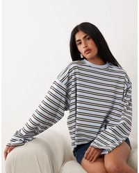WeWoreWhat - Boxy Oversized Crew Neck Long Sleeved Top - Lyst
