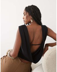 Abercrombie & Fitch - Cowl Back Slinky Top With - Lyst