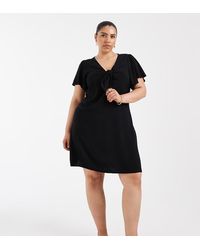 Vero Moda - Easy Joy Short Sleeve Bow Front Mini Dress - Lyst