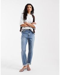 ASOS - High Rise Relaxed Mom Jeans - Lyst