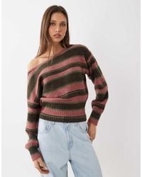 Cotton On - Luxe Slouch Off Shoulder Long Sleeve Knit - Lyst