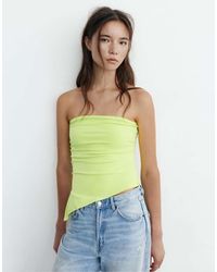 Pull&Bear - Asymmetric Bandeau Top - Lyst