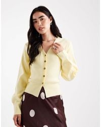 ASOS - Structu Belted Cardigan With Shoulder Pads - Lyst