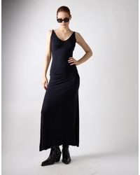 NARRATED - V Neck Bodycon Midi Dress - Lyst