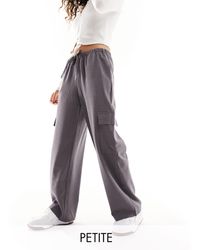 Only Petite - Straight Leg Cargo Trousers - Lyst