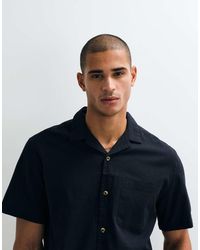 ASOS - Co-ord Relaxed Revere Shirt With Linen - Lyst